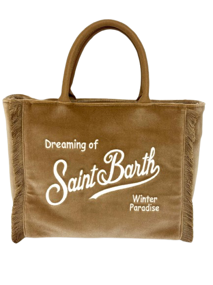 BORSETTA IN VELLUTO MARRONE