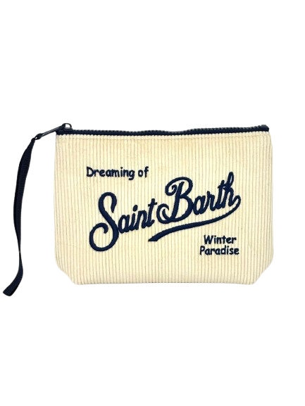 POCHETTE IN VELLUTO PANNA