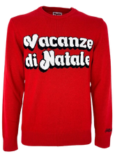 Carica l'immagine nel visualizzatore di Gallery, PULLOVER UOMO ROSSO VACANZE DI NATALE

