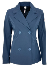 Carica l'immagine nel visualizzatore di Gallery, TRENCH DONNA BLU SCURO DOPPIOPETTO

