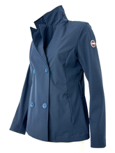 Carica l'immagine nel visualizzatore di Gallery, TRENCH DONNA BLU SCURO DOPPIOPETTO
