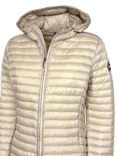 Carica l'immagine nel visualizzatore di Gallery, GIUBBINO DONNA BEIGE CON CAPPUCCIO
