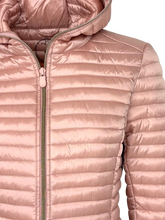 Carica l'immagine nel visualizzatore di Gallery, GIUBBINO DONNA ROSA CON CAPPUCCIO
