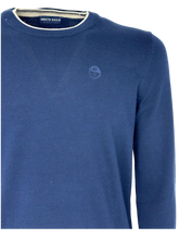 Carica l'immagine nel visualizzatore di Gallery, PULLOVER UOMO BLU NAVY GIROCOLLO
