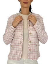 Carica l'immagine nel visualizzatore di Gallery, GIACCA DONNA ROSA TESSUTO TWEED
