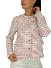 Carica l'immagine nel visualizzatore di Gallery, GIACCA DONNA ROSA TESSUTO TWEED
