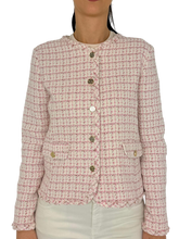 Carica l'immagine nel visualizzatore di Gallery, GIACCA DONNA ROSA TESSUTO TWEED
