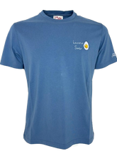 Carica l'immagine nel visualizzatore di Gallery, T-SHIRT UOMO AZZURRA LAVORO SODO
