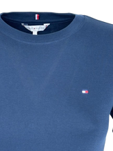 Carica l'immagine nel visualizzatore di Gallery, T-SHIRT DONNA TINTA UNITA BLU
