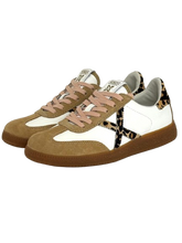 Carica l'immagine nel visualizzatore di Gallery, SNEAKERS DONNA BIANCHE/MARRONI 8290 BARRU

