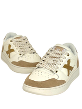 Carica l'immagine nel visualizzatore di Gallery, SNEAKERS DONNA BIANCHE/ORO 8908 LEGIT
