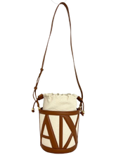 Carica l'immagine nel visualizzatore di Gallery, BORSA DONNA BIANCA/MARRONE A SECCHIELLO
