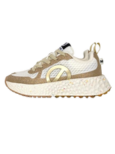 Carica l'immagine nel visualizzatore di Gallery, SNEAKERS DONNA BIANCO/ORO CARTER FLY
