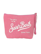 Carica l'immagine nel visualizzatore di Gallery, POCHETTE ROSA IN LINO
