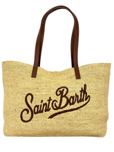 Carica l'immagine nel visualizzatore di Gallery, BORSA IN RAFFIA CON LOGO FRONTALE
