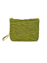 Carica l'immagine nel visualizzatore di Gallery, POCHETTE VERDE CON STRASS

