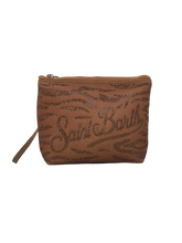 Carica l'immagine nel visualizzatore di Gallery, POCHETTE MARRONE CON STRASS

