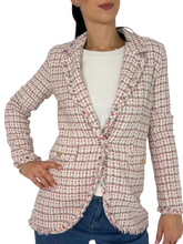 Carica l'immagine nel visualizzatore di Gallery, GIACCA DONNA TWEED PIEDDE POULE PANNA
