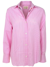 Carica l'immagine nel visualizzatore di Gallery, CAMICIA DONNA ROSA A RIGHE
