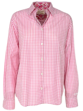 Carica l'immagine nel visualizzatore di Gallery, CAMICIA DONNA ROSA A QUADRETTI
