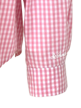 Carica l'immagine nel visualizzatore di Gallery, CAMICIA DONNA ROSA A QUADRETTI
