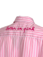 Carica l'immagine nel visualizzatore di Gallery, CAMICIA DONNA ROSA A RIGHE
