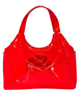 Carica l'immagine nel visualizzatore di Gallery, SHOPPING BAG ROSSA TESSUTO LUCIDO
