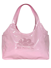 Carica l'immagine nel visualizzatore di Gallery, SHOPPING BAG ROSA TESSUTO LUCIDO
