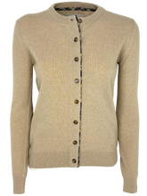 Carica l'immagine nel visualizzatore di Gallery, CARDIGAN DONNA BEIGE MISTO LANA
