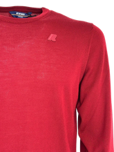 Carica l'immagine nel visualizzatore di Gallery, PULLOVER UOMO ROSSO 100% LANA
