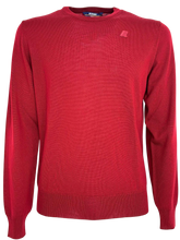 Carica l'immagine nel visualizzatore di Gallery, PULLOVER UOMO ROSSO 100% LANA
