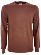 Carica l'immagine nel visualizzatore di Gallery, PULLOVER UOMO MARRONE MISTO LANA
