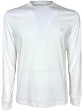 Carica l'immagine nel visualizzatore di Gallery, MAGLIA UOMO MANICHE LUNGHE BIANCA 100% COTONE
