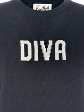 Carica l'immagine nel visualizzatore di Gallery, PULLOVER NERO DONNA DIVA MISTO LANA

