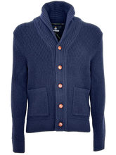 Carica l'immagine nel visualizzatore di Gallery, CARDIGAN UOMO BLU NAVY
