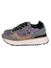 Carica l'immagine nel visualizzatore di Gallery, SNEAKERS DONNA GRIGIE/VIOLA Z46219 BIG ALLY
