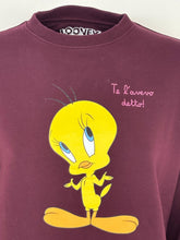 Carica l'immagine nel visualizzatore di Gallery, FELPA DONNA BORDEAUX LOONEY TUNES
