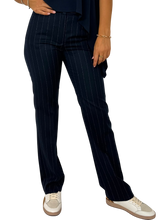 Carica l'immagine nel visualizzatore di Gallery, PANTALONE DONNA GESSATO BLU
