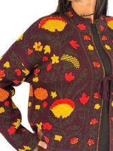Carica l'immagine nel visualizzatore di Gallery, CARDIGAN JACQUARD DONNA MULTICOLOR
