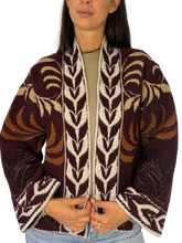 Carica l'immagine nel visualizzatore di Gallery, CARDIGAN JACQUARD DONNA MULTICOLOR
