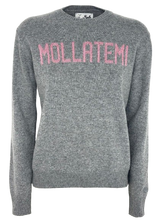 Carica l'immagine nel visualizzatore di Gallery, PULLOVER DONNA GRIGIO MOLLATEMI MISTO LANA
