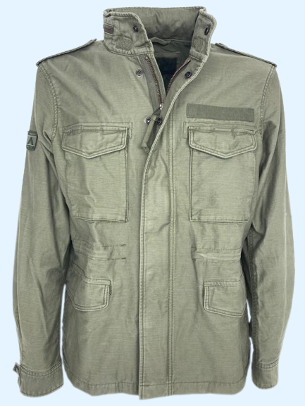 GIACCA UOMO VERDE MILITARE QUATTRO TASCHE - Main Image