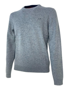 PULLOVER UOMO GRIGIO MISTO LANA