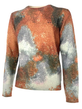 Carica l&#39;immagine nel visualizzatore di Gallery, PULLOVER UOMO ARANCIONE/GRIGIO MISTO LANA
