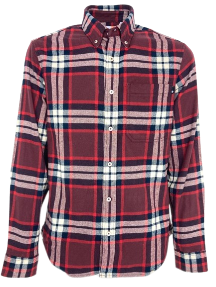 CAMICIA UOMO ROSSA FANTASIA CHECK