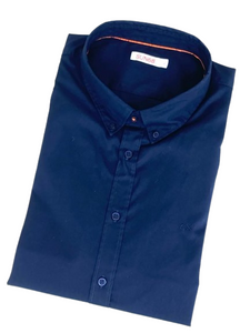 CAMICIA UOMO TINTA UNITA BLU