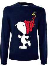 Carica l&#39;immagine nel visualizzatore di Gallery, PULLOVER UOMO BLU PEANUTS
