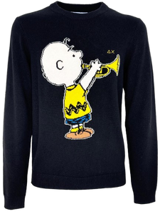 PULLOVER UOMO BLU PEANUTS
