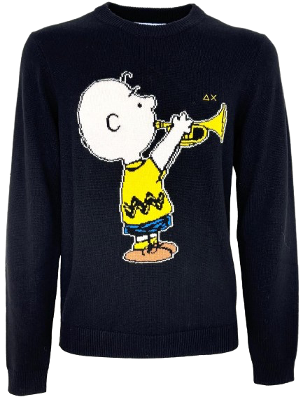 PULLOVER UOMO BLU PEANUTS
