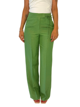 Carica l'immagine nel visualizzatore di Gallery, PANTALONE DONNA VERDE A PALAZZO
